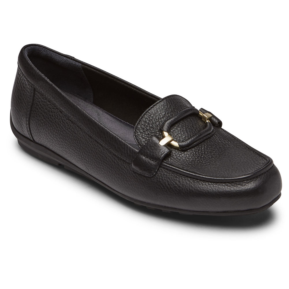 Rockport Loafers Dame Svart - Total Motion Circle Driver - MBON75248